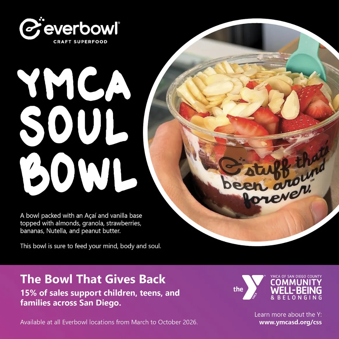 everbowl Debuts the YMCA Soul Bowl, a Superfood Collab Fueling San Diego's Community