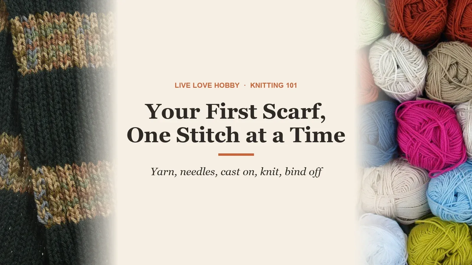 Knit Your First Scarf Before Winter: A Beginner's Guide